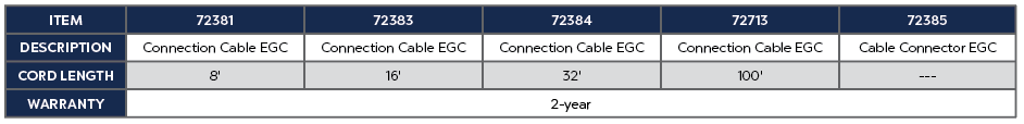 Connection Cable EGC 16'